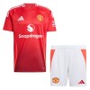 Camisola + Calções Manchester United Criança Equipamento 1ª 24/25